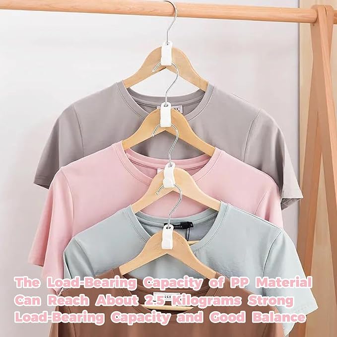 50 PCS Hanger Connector Hooks, Closet Hanging Organizer - Image 6