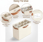 Varhomax Shoe Organizer Box for Closet, Small Foldable Shoe Storage Basket - Image 5
