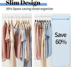 Smartor Black Velvet Hangers 120 Pack, Non-Slip Clothes Hanger with Tie Bar - Image 3