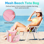 EUDELE Mesh Shower Caddy Portable for College Dorm Room Essentials,Portable Shower Caddy Dorm with 9-Pocket Large Capacity, Shower Bag for Beach, Swimming, Gym, Travel essentials, Pink - Image 6