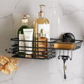 TAILI Shower Caddy Suction Cup with Hooks and Soap holder, Black by TAILI