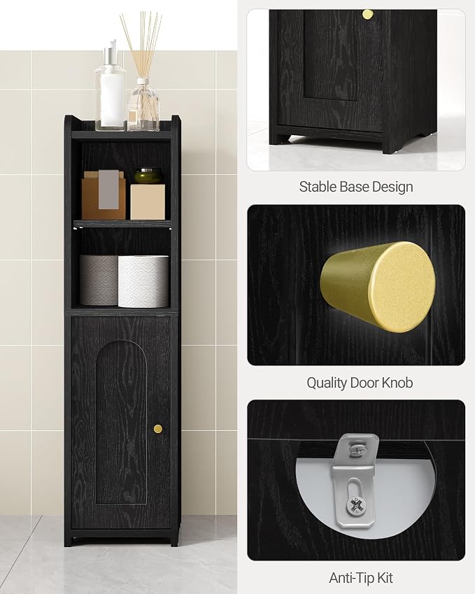 Hzuaneri Bathroom Storage Cabinet, Narrow Toilet Paper Cabinets with Doors - Image 7