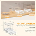 Jsyrjing Pull Out 2 Tier Organizer for Kitchen Bathroom and Cabinet Storage Rotating Pantry Rack Under Sink Organizer Clear and Durable Design 1 Pack - Image 2