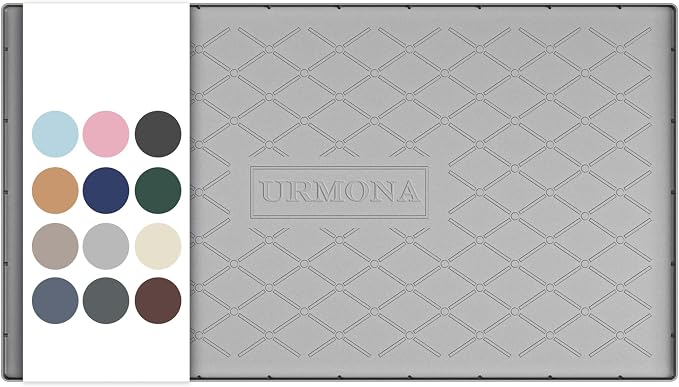 URMONA Under Sink Mat 40 x 22 in, Waterproof Silicone Cabinet Protector by URMONA