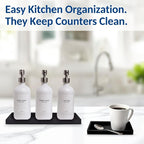 Spacewiser Countertop & Vanity Silicone Tray – 2 PC (11.7" & 7.7") Set - Image 6
