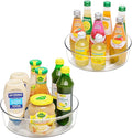 Guzon 2 Pack Lazy Susan Turntable, 10 Inch Rotating Organizer with Handles by Guzon