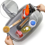 TOPZEA 2 Pack Cleaning Supplies Caddy, Plastic Large Cleaning Supply Storage Bucket with Handle, Portable Shower Tote Caddy Household Tools Organizer Baskets for Bathroom, Kitchen Under Sink - Image 5