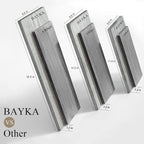 BAYKA Wall Shelves for Bedroom Decor, Wood, Gray White, Set of 3, 16in - Image 3