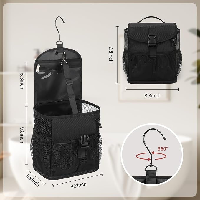 Mesh Shower Caddy Portable Shower Bag for College Dorm Room Essentials - Image 8
