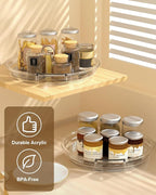 INCOSTAR 3 Pack Clear Lazy Susan Turntable 9'' & 11.8'' for Cabinet - Image 5