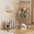 MOPMS Toothbrush Holders for Bathrooms with 5 Slots Adjustable Dividers - Image 2