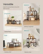 SONGMICS Cabinet Organizer Shelf, Set of 2 Spice Rack, Kitchen Storage - Image 5