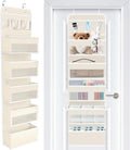Over The Door Organizer Storage Large Capacity Hanging Bedroom Storage | 6 Shelves, Detachable, 40 LB Capacity, Mesh Design, Clear Window, Sturdy, Storage Organizer for Nursery, Pantry & Closet by WiseLife