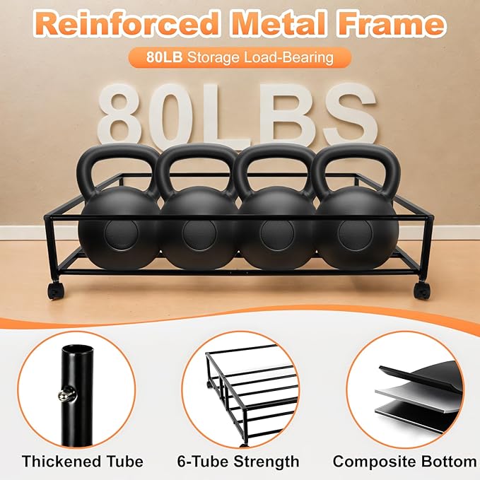 80L Large Under Bed Storage with Wheels, 2-Pack XXL Underbed Shoe Storage - Image 3