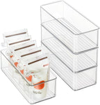 Heyuzb 4 PACK Freezer Organizer Bins Clear Stackable Storage Bins for Fridge Organization and Storage - Image 8