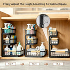 Under Sink Organizer, 3-Tier Storage - Image 6