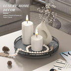 AMH10-Inch Natural Slate Lazy Susan with Black Raised Iron Rim - Image 5