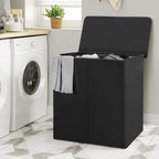 WOWLIVE 180L Double Laundry Hamper 2 Section with Lid and Removable Bags - Image 4