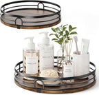 2 Pack 10" 12" Lazy Susan Turntable Organizer for Table Top by Pantasia