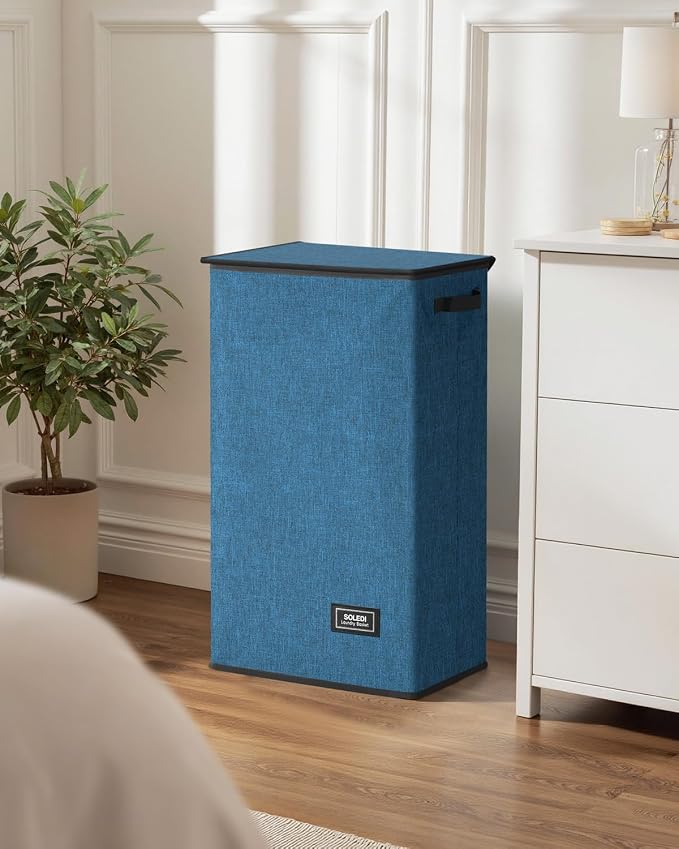 SOLEDI 100L Laundry Hamper with Lid, Large Collapsible Laundry Basket - Image 8