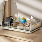 Under Sink Organizer, 2 Packs Under Sink Organizers and Storage, Slide Out Pull Out Cabinet Organizer Shelf with Metal Drawers for Kitchen Bathroom Pantry, Gray - Image 6