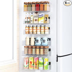Mystozer Magnetic Spice Rack for Refrigerator, Kitchen Organizer and Storage Shelf, Clear (6 Pack)… by Mystozer