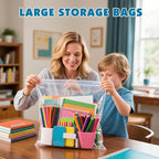 40 Pack Large 3 Gallon Storage Bags with Zipper Top, 16 x 18in Zipper Bags - Image 4