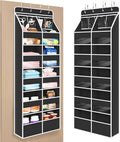 Univivi Upgraded Over the Door Organizer for Baby Nursery, Black, 6-Shelf by Univivi