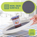 Set of 6, 10 Inch Non-Skid Lazy Susan Turntable, Lazy Susan Organizer for Cabinet, Pantry Organization, Kitchen Storage, Bathroom Sink Cabinet, Refrigerator, Countertop, Spice Rack (6 Pack 10 in) - Image 3