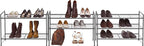 Simple Houseware 3-Tier Stackable Wired Grid Shoe Rack, Black - Image 4