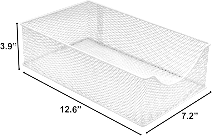 Sorbus Pull-Out Under Sink Organizer, Mesh Construction (White, 1 Pack) - Image 8