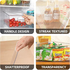 Lazy Susan Organizer Bins,10.2”x 9.4”x 4”, 26" Diameter(8) - Image 6