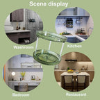 2 Tier Diamond Lazy Susan Bathroom Organizer Countertop, 9.25Inch Clear 360 Rotating Makeup Organizer for Cabinet, Kitchen, Pantry, Countertop, Bathroom, Skincare Perfume Organizer and Storage - Image 6