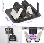 Broom Holder Wall Mount Rack, 304 Stainless Steel Mop and Tool Organizer - Image 2