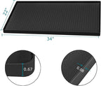 Under Sink Mat 34 x 22 for Kitchen Waterproof, Silicone Under Sink Liner Mat for Bottom of Kitchen Sink, Easy to Clean Bathroom Cabinet Mat Organizers and Storage, Black - Image 2