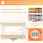 360° Rotating Lazy Susan Can Organizer for Pantry, Holds 26 Cans, White - Image 4