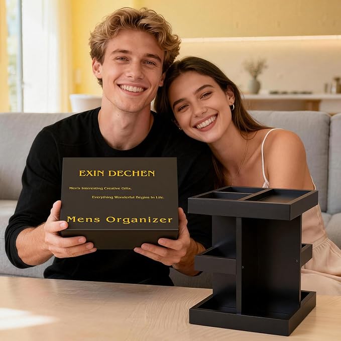 EXIN DECHEN Cologne Organizer for Men,Cologne Stand,Birthday Gifts for Men - Image 2