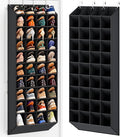 UVIAHOMI 30-40 Pairs Over the Door Shoe Organizer, 40 Breathable Pockets Hanging Shoe Storage for Closet, 10-Tier Door Shoes Rack, Handing Shoes Holder Fit All Family's Sneakers, Boots (Black) by UVIAHOMIHOMEORGANIZER