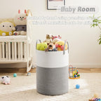Artfeel Laundry Basket,Woven Cotton Rope Laundry Hamper,100L for Decorative Storage of Dirty Clothes,Toys and Blankets in Bathroom,Baby Room and Living Room - Image 3
