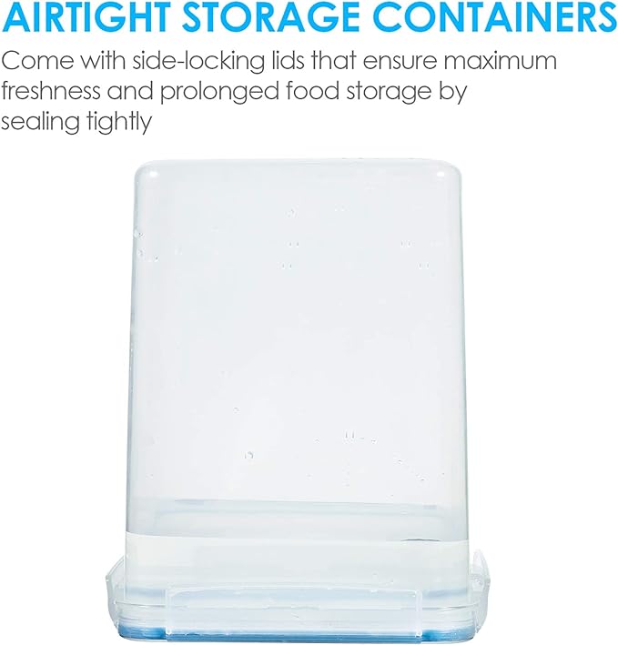 Vtopmart 5.2L Flour Sugar Storage Containers, 4 PCS, Blue - Image 5