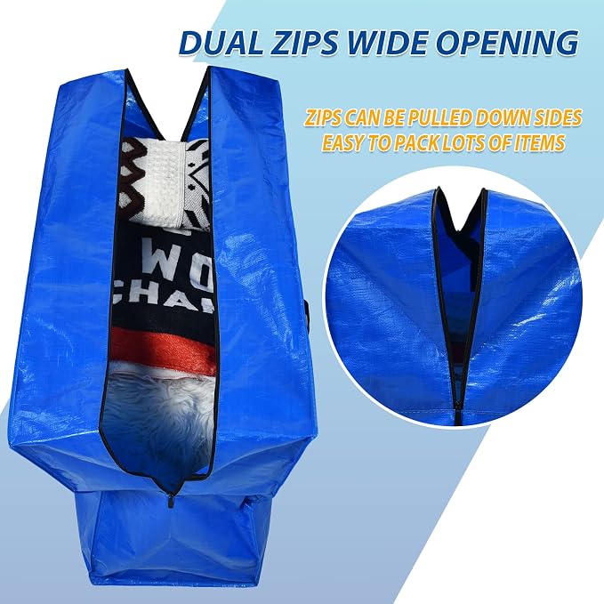 Extra Large Storage Bags, 168 Gallon XXL Jumbo Large Moving Bags Heavy Duty - Image 3