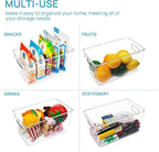 Vtopmart 2 Pack Clear Storage Bins, Pantry Cabinet Organizer Bins, Medium - Image 6