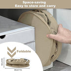 Cleaning Caddy with Handle, Cleaning Products Organiser, 17L Foldable Storage Basket, Cleaning Caddy Organiser, Portable Multi Cleaning Bucket Bag for Home, Garden (Khaki) - Image 6