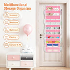 Over The Door Organizer Storage Large Capacity Hanging Bedroom Storage | 5 Shelves, 40 LB Capacity, Foldable Mesh Design, Clear Window, Sturdy, Large Storage Organizer for Nursery, Pantry & Closet - Image 7