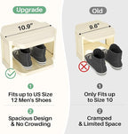 Kitstorack Vertical Shoe Rack: 5 Tiers Stackable Shoe Rack for Closet DIY Free Standing Shoe Organizer Small Shoe Shelf for Small Spaces and Narrow Spaces Plastic, White - Image 3