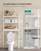 SONGMICS 3-Tier Bamboo Over The Toilet Storage, Adjustable Shelf, 66.9''H - Image 7