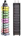 Legging Storage Bag Storage Hanger Can Holds 24 Leggings or Shirts Jeans Compartment Storage Hanger, Foldable Leggings Organizer Clothes Portable Closets Roll Holder (Color-LX) by RZMAYIS