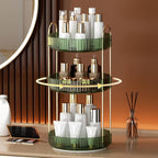 YCIA&DONE 360 Rotating Makeup Organizer and Storage for Vanity Countertop 3 Tiers, High Capacity Cosmetic Skincare Perfume Organizers for Dresser Bathroom Lazy Susan (Vintage Green) - Image 7