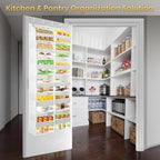 HOMELUX THEORY Over the Door Organizer, 6-Tier XL, 100D Fabric, Dark Gray | Extra wide over the door organizer, 65 lb capacity, 12 side mesh pockets, heavy-duty 100D fabric, bedroom & nursery storage - Image 8