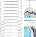 12 Pack Space Saving Hangers for Clothes, Sturdy Metal Hangers Wardrobe Closet Organizer Closet Organizers and Storage, Dorm Room Essentials by Unknown